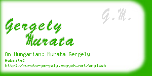 gergely murata business card